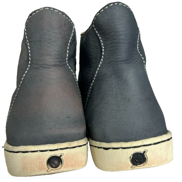 Born Sneakers Womens Size 6 Blue Suede High Top Leather Lace Up - Picture 6 of 11